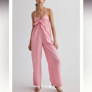 Scotch & Soda Linen Jumpsuit in Watermelon 🍉